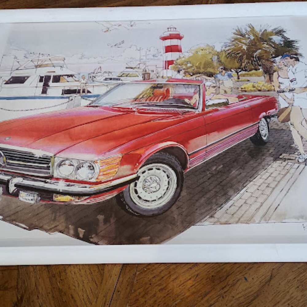 Mercedes-Benz 350 SL Art Print